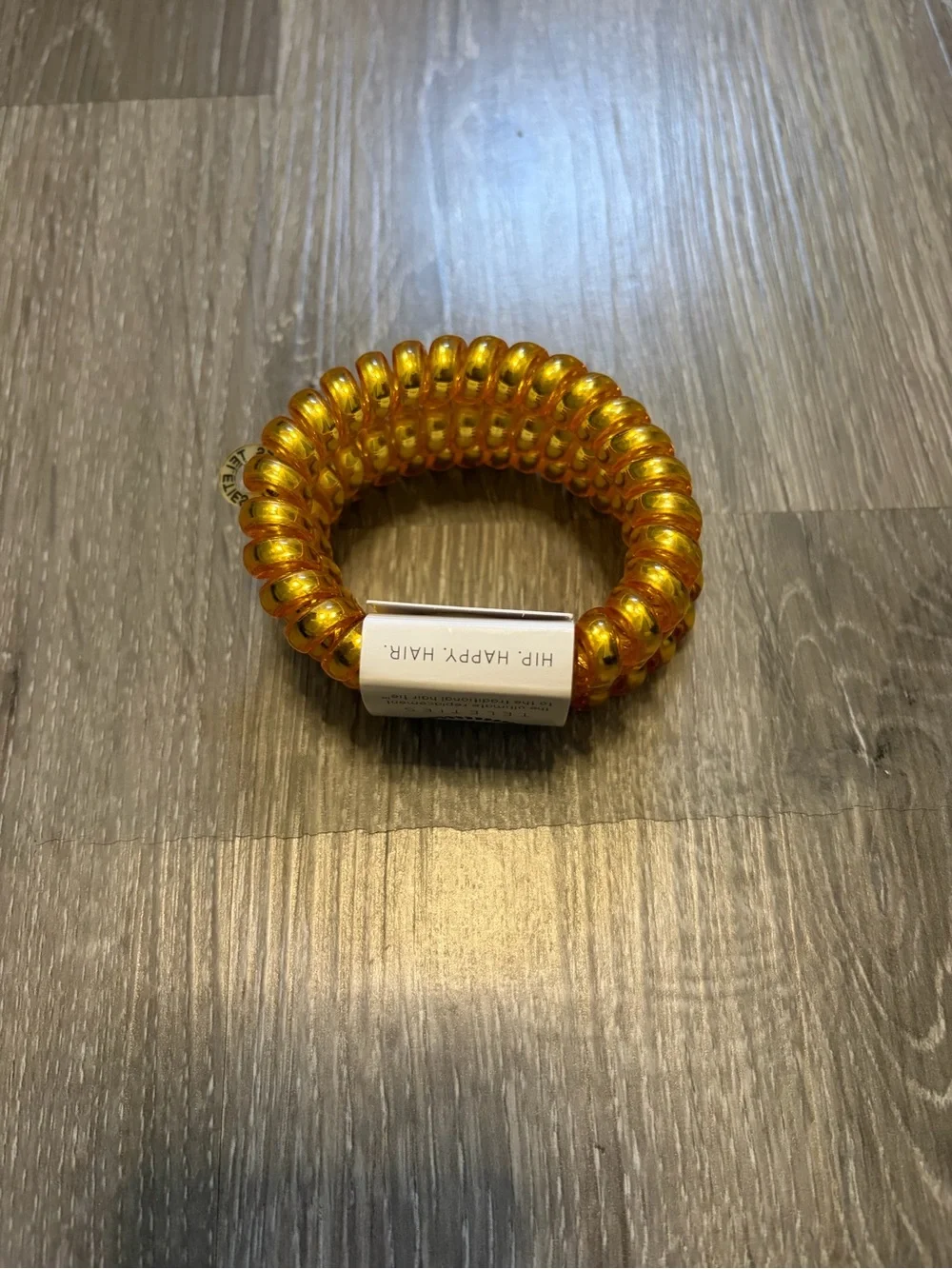Teleties gold spiral